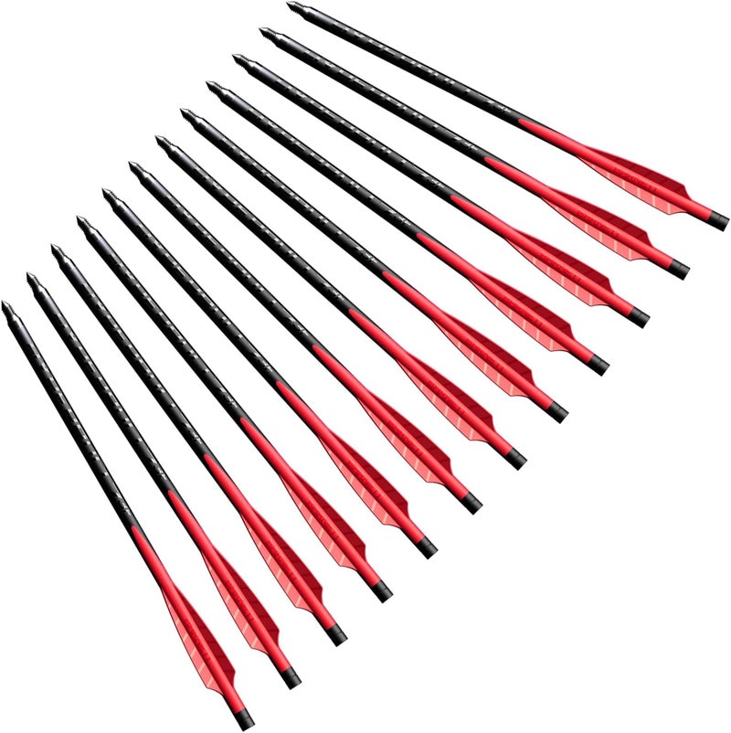 Barnett Demun Hyperbolt 3F - 12 Pack Mini Crossbow Bolts, 7 Inch with Threaded Target Points, 3 Fletched Bolts for Accu Strike and Accu Strike Pro - Precision and Performance in Every Shot - Image 1